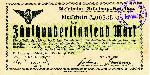 Bon (lub rodzaj obligacji) z VIII 1923 r. Emisja spółki kolei szprotawskiej. Wykupywało się go w X-XI 1923 w kasach kolejowych lub lokalnych bankach (kasach) Z. Góry i Szprotawy. Zdjęcie udostępnił kolekcjoner Jan Boguś (patrz zakładka LITERATURA)

