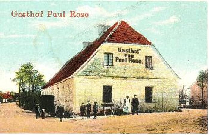 Broniszw z okresu I wojny wiatowej. Wacielem wiejskiej gospody jest Paul Rose. Fragment pocztwki ze zbiorw prywatnych M. Bonisawskiego
