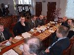 Walne Zgromadzenie Członków Sulechowskiego Towarzystwa Historycznego w dawnym zborze kalwińskim (15 marca 2008 r.). Pierwszy z lewej Profesor.